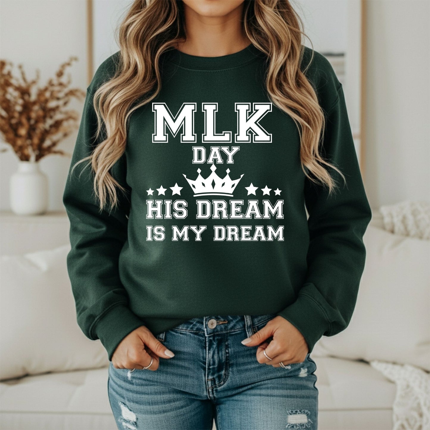 MLK Inspirational Equality Sweatshirt – Justice Statement