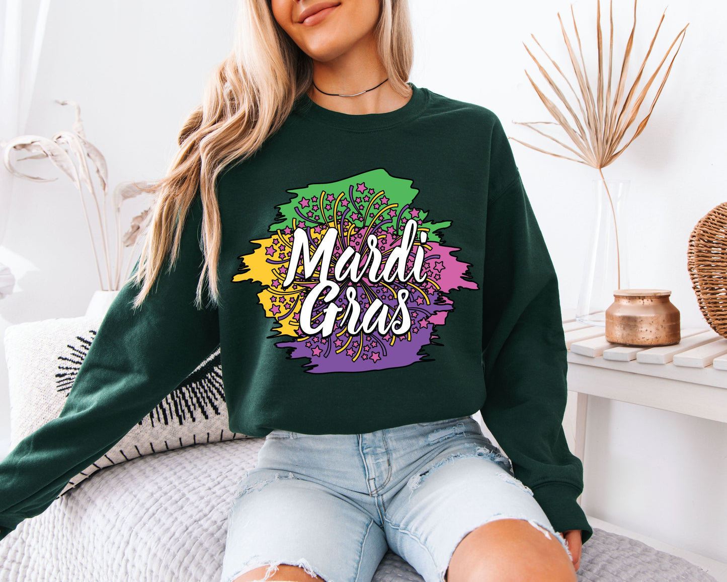 Fat Tuesday Ready Mardi Gras Sweatshirt
