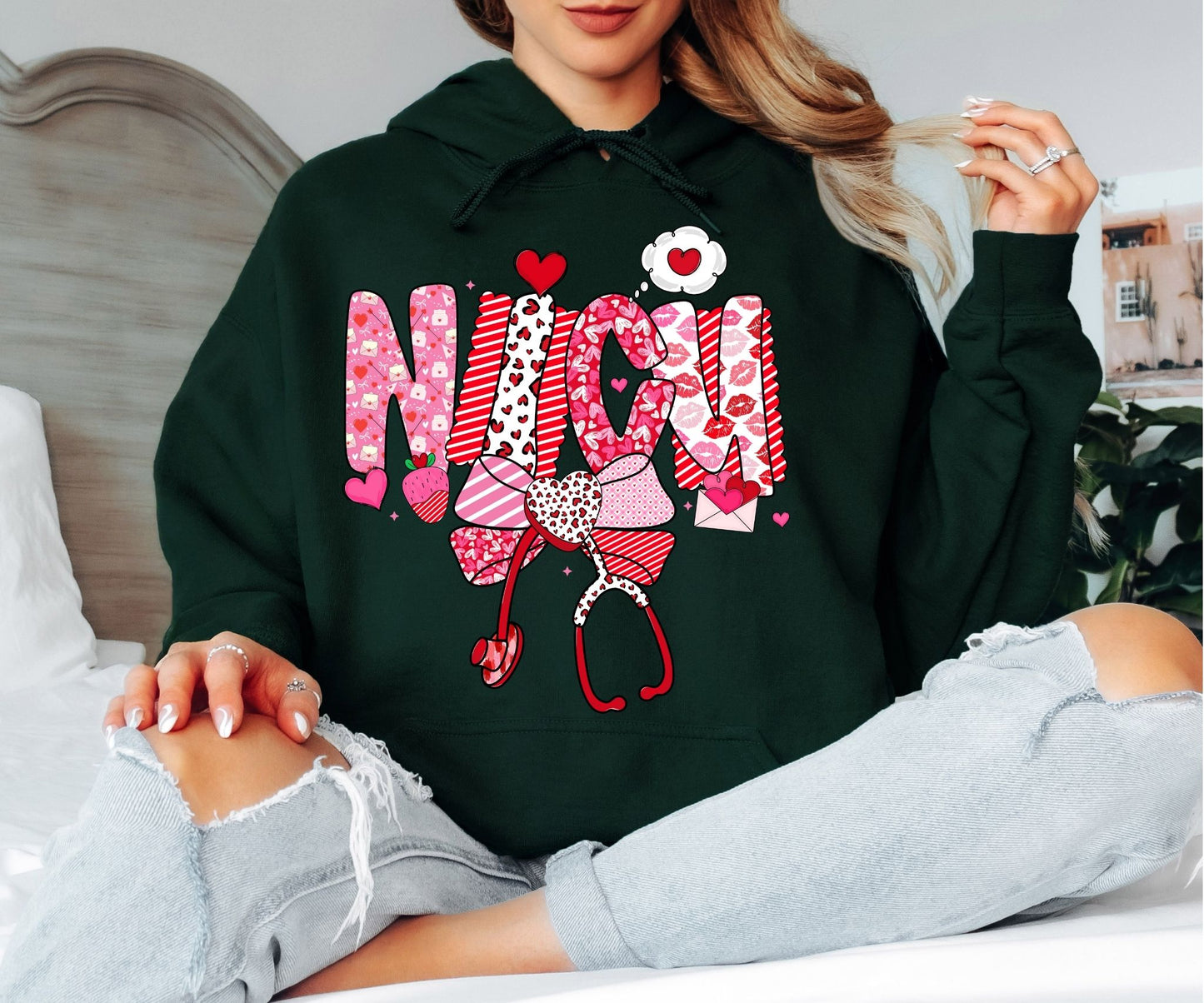Valentine Hoodie – Cozy Hearts Club