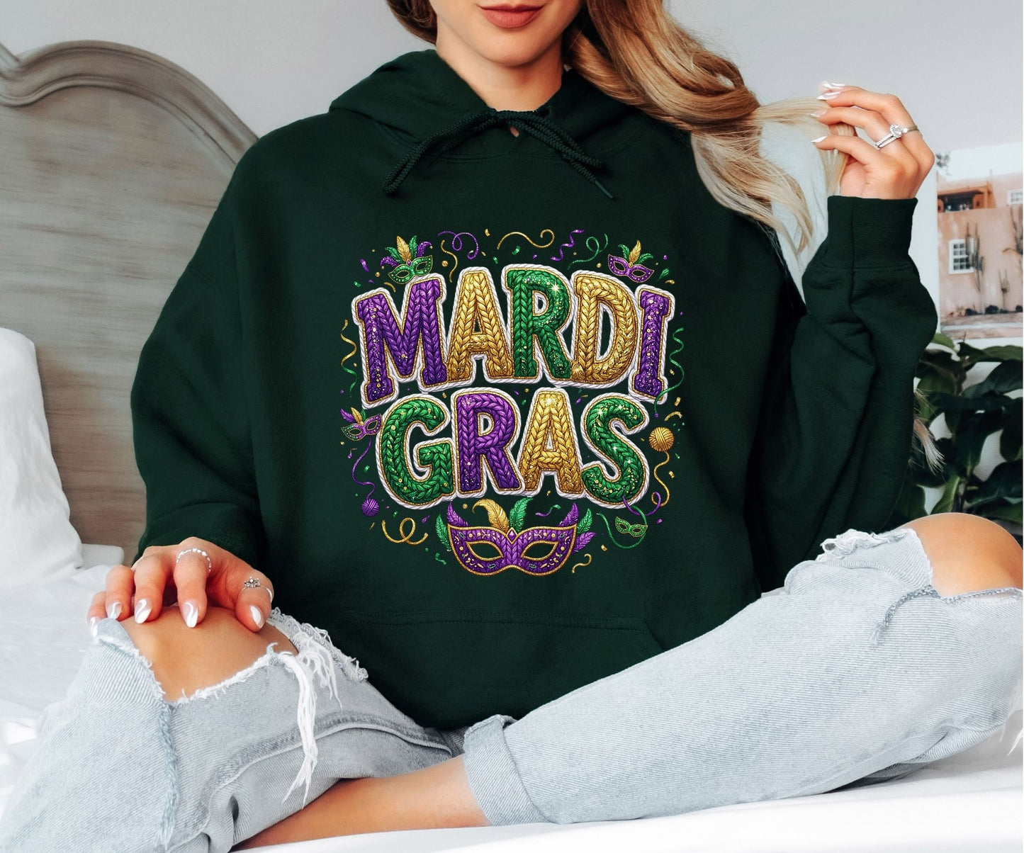 Mardi Gras Hoodie – Fun Fat Tuesday Hoodie