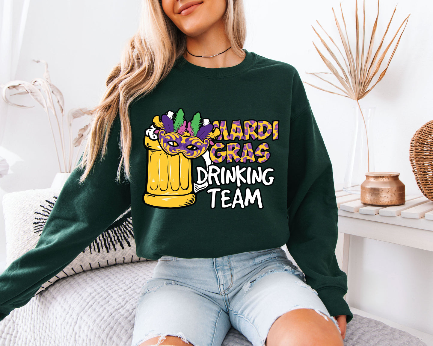 Mardi Gras Inspired Festival Crewneck