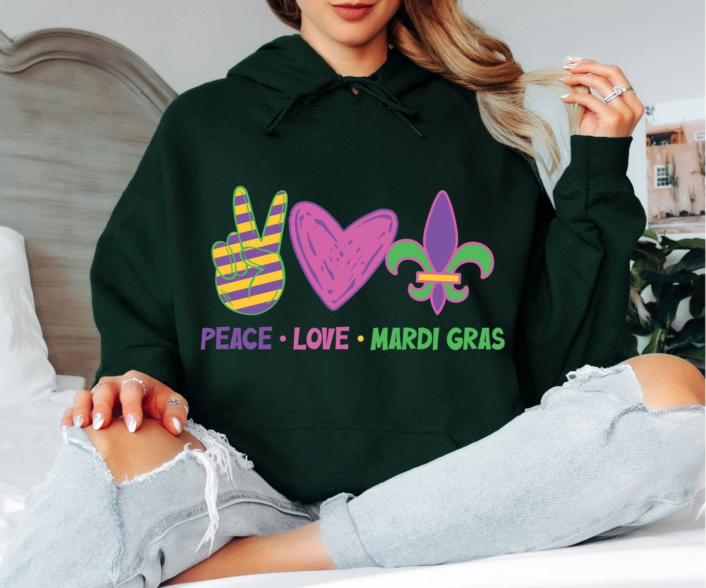 Mardi Gras Hoodie for Parade & Party Lovers