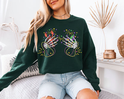 Carnival Ready Mardi Gras Crewneck