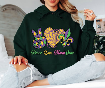 Mardi Gras Hoodie – New Orleans Carnival Energy