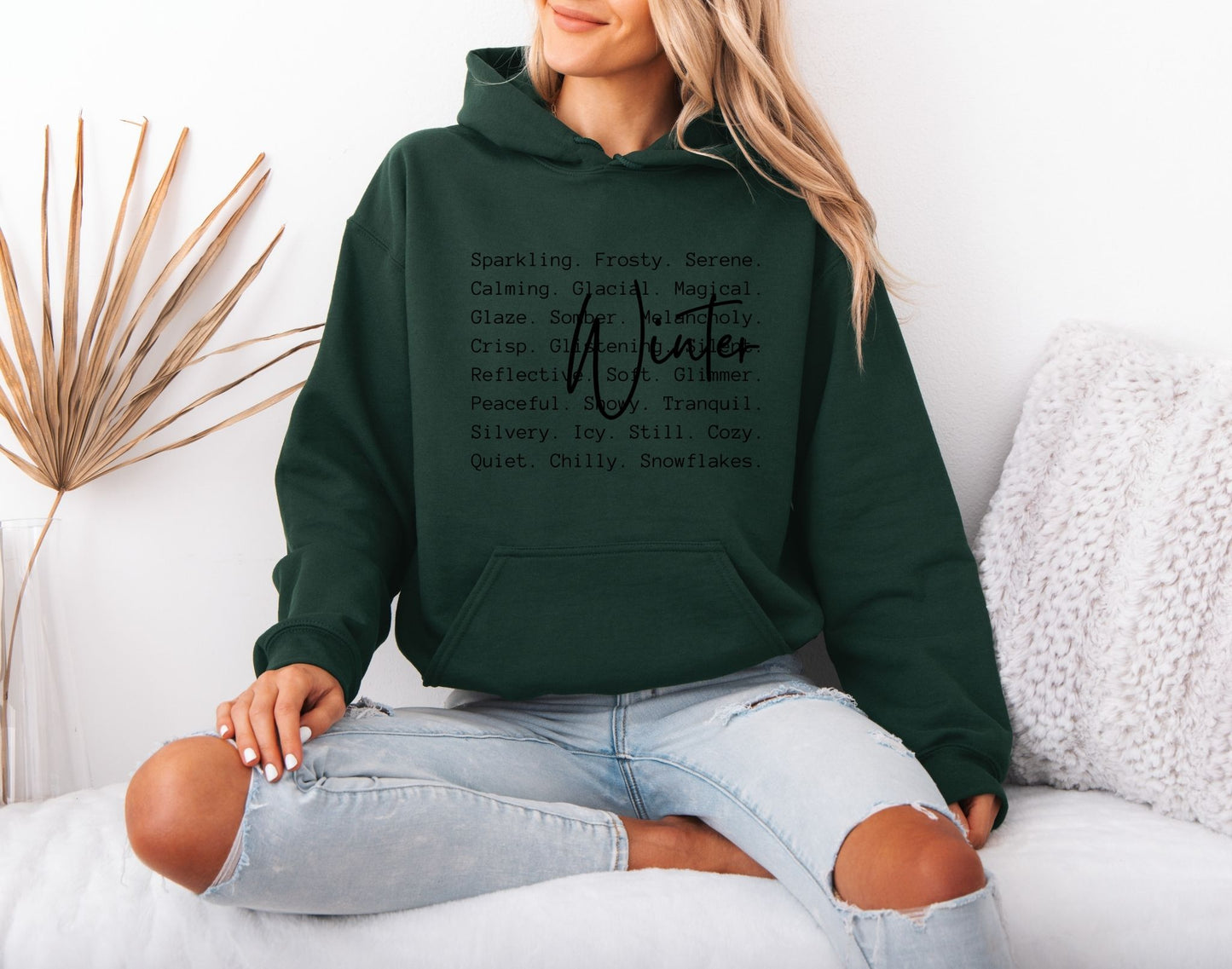 Winter Cozy Graphic Hoodie – Minimal Cold Weather Style