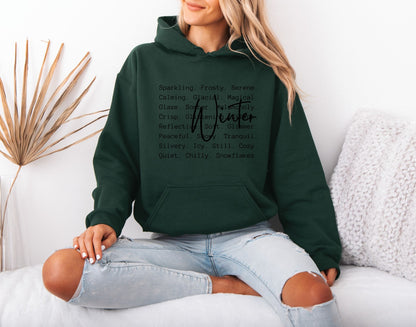 Winter Cozy Graphic Hoodie – Minimal Cold Weather Style