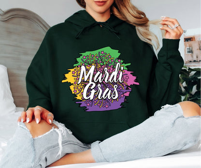 Mardi Gras Hoodie – Purple Green Gold Carnival Look