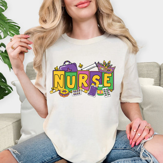 Mardi Gras Festival T Shirt, Bold Carnival Graphic