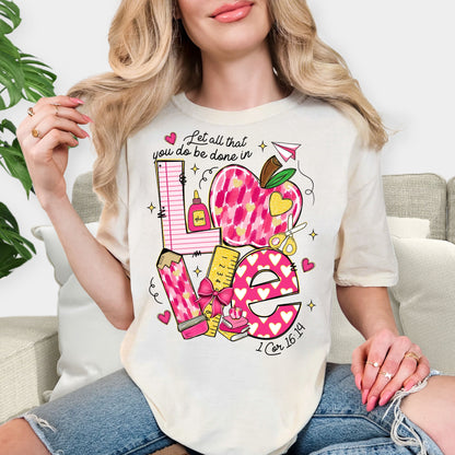 Valentine’s Day Love Vibes T-Shirt – Romantic Heart Tee