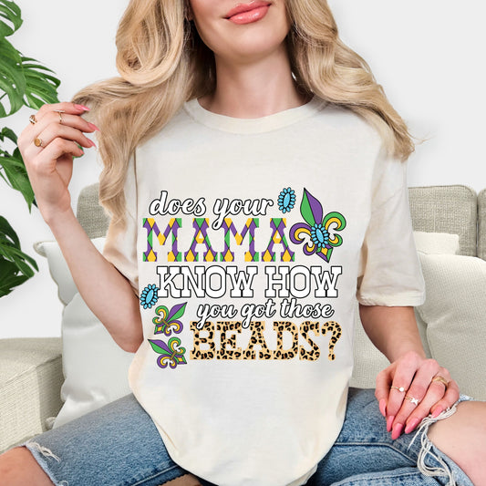 Mardi Gras Carnival Graphic Tee for Parties