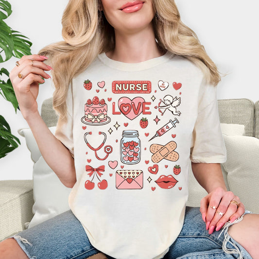 Valentine’s Day Heartbeat T-Shirt – Romantic Graphic