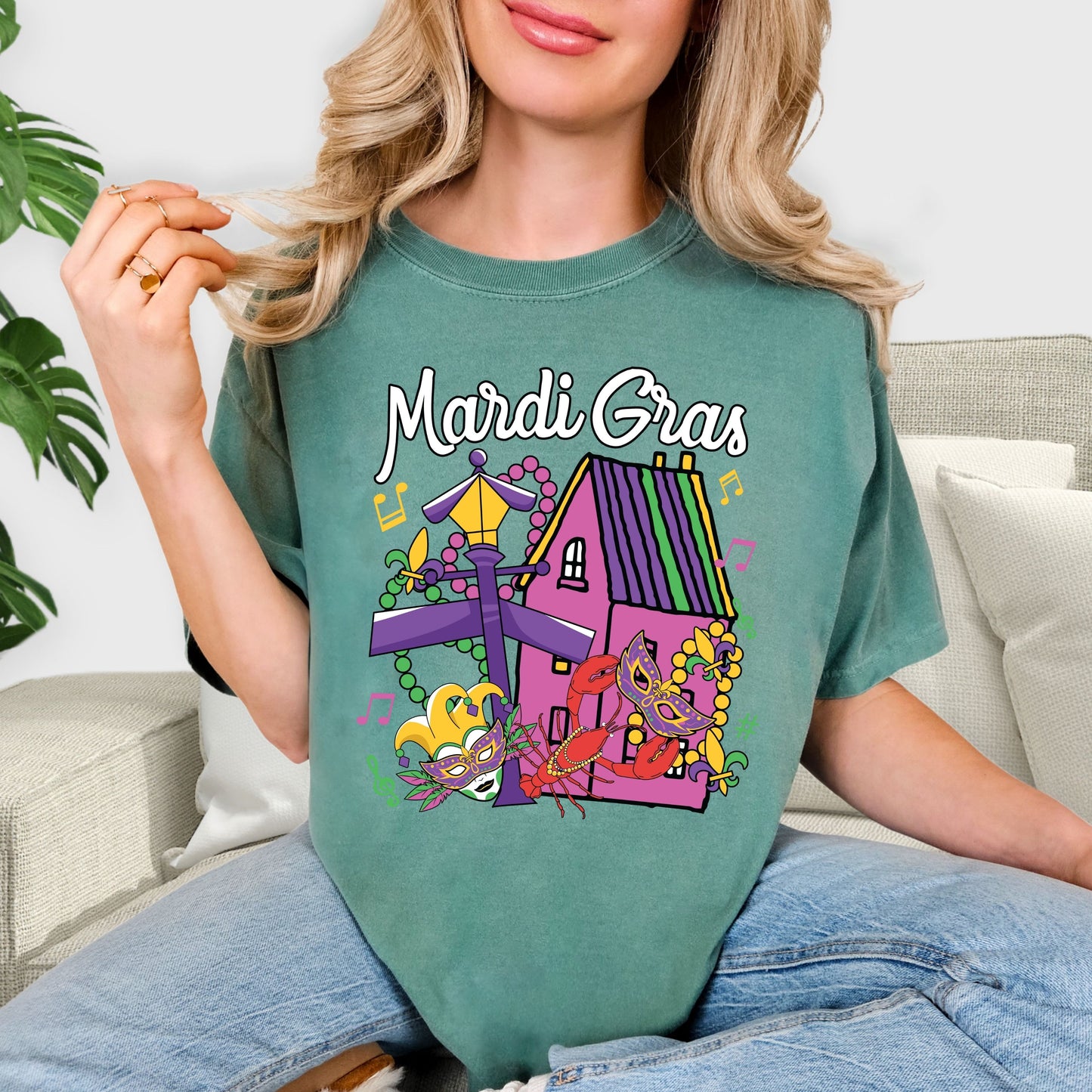 Carnival Party Tee, Mardi Gras Festival Design