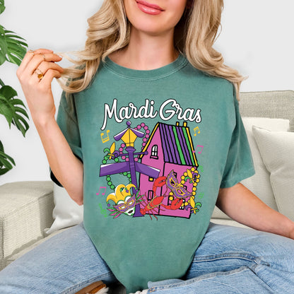 Carnival Party Tee, Mardi Gras Festival Design