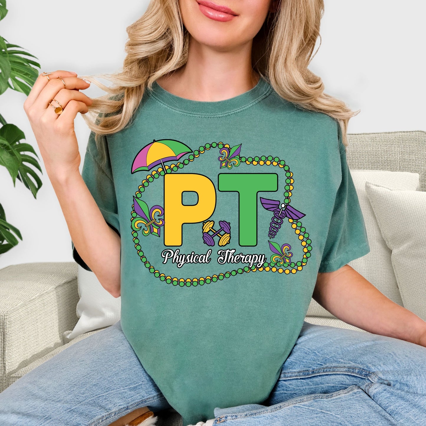 Colorful Carnival Tee, Mardi Gras Celebration