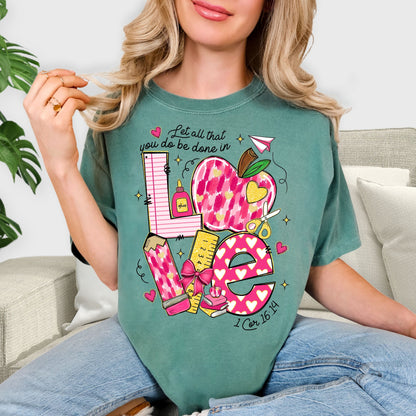 Valentine’s Day Love Vibes T-Shirt – Romantic Heart Tee