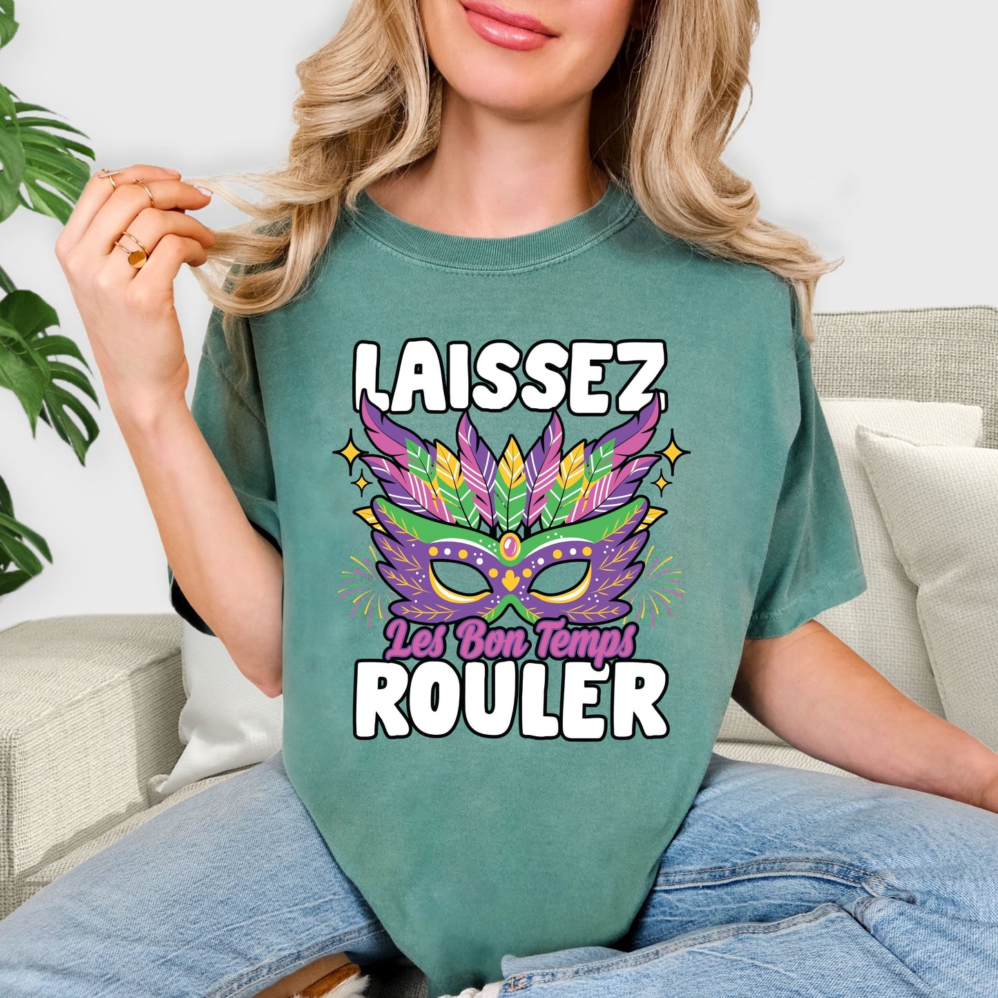 Fat Tuesday Shirt with Mardi Gras Design