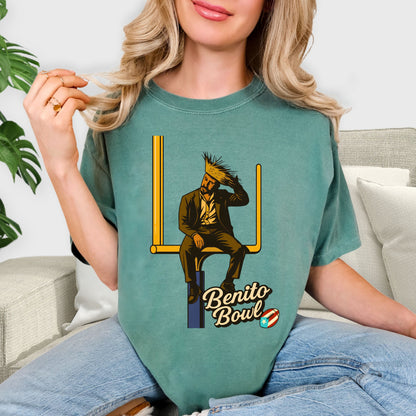 Benito Bowl Football T Shirt, Funny Game Day Graphic Tee, Retro Sports Fan Gift