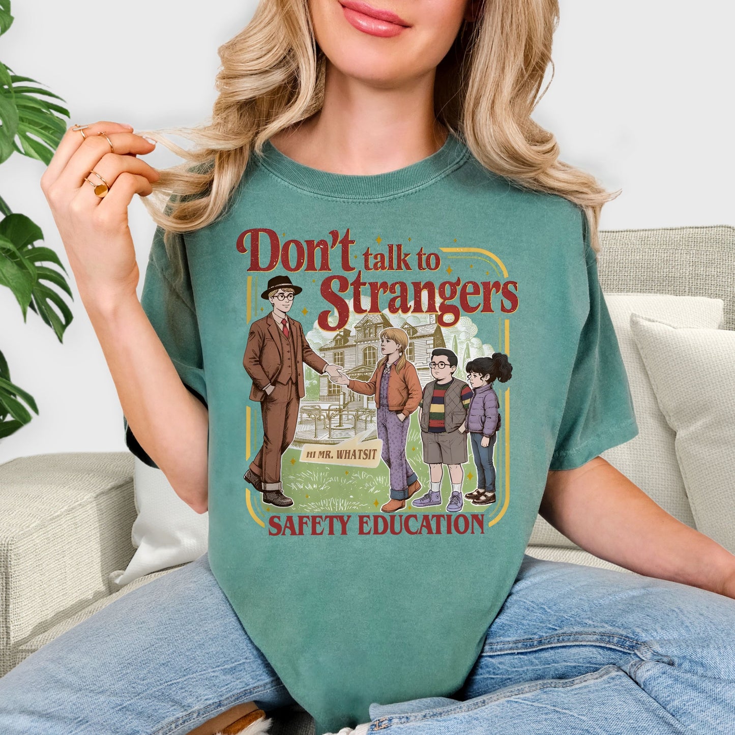 Don’t Talk to Strangers T-Shirt – Safety Education Awareness Design | Unisex