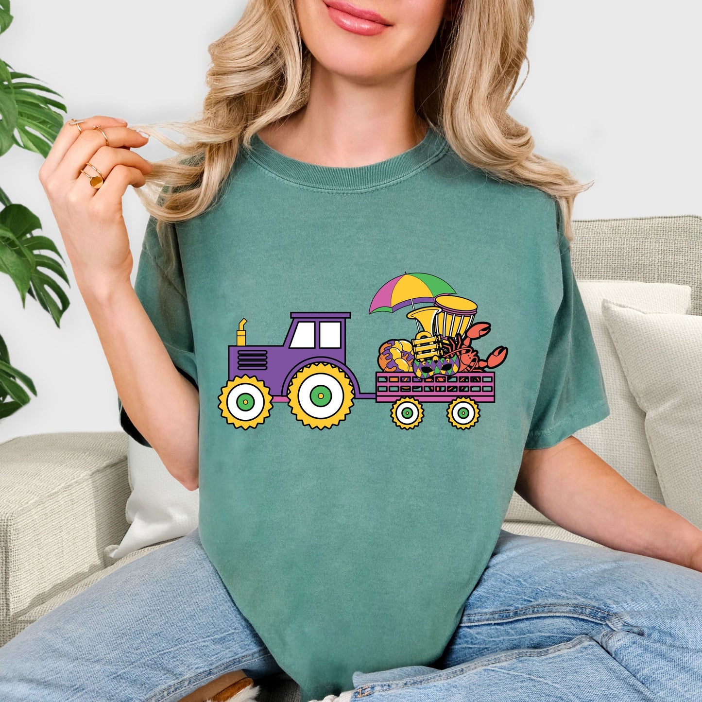 Carnival Inspired Mardi Gras Graphic Tee