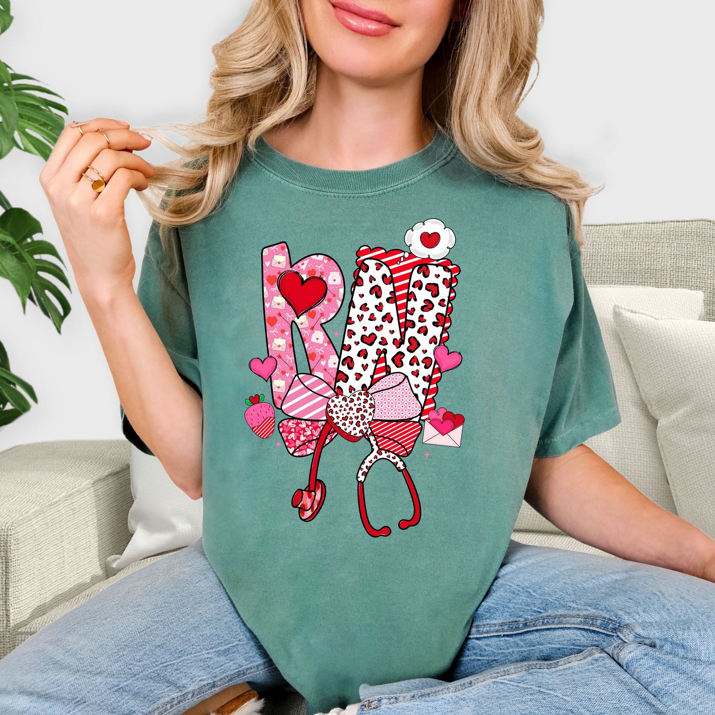Valentine’s Day Sweet Love T-Shirt – Heart Theme Apparel