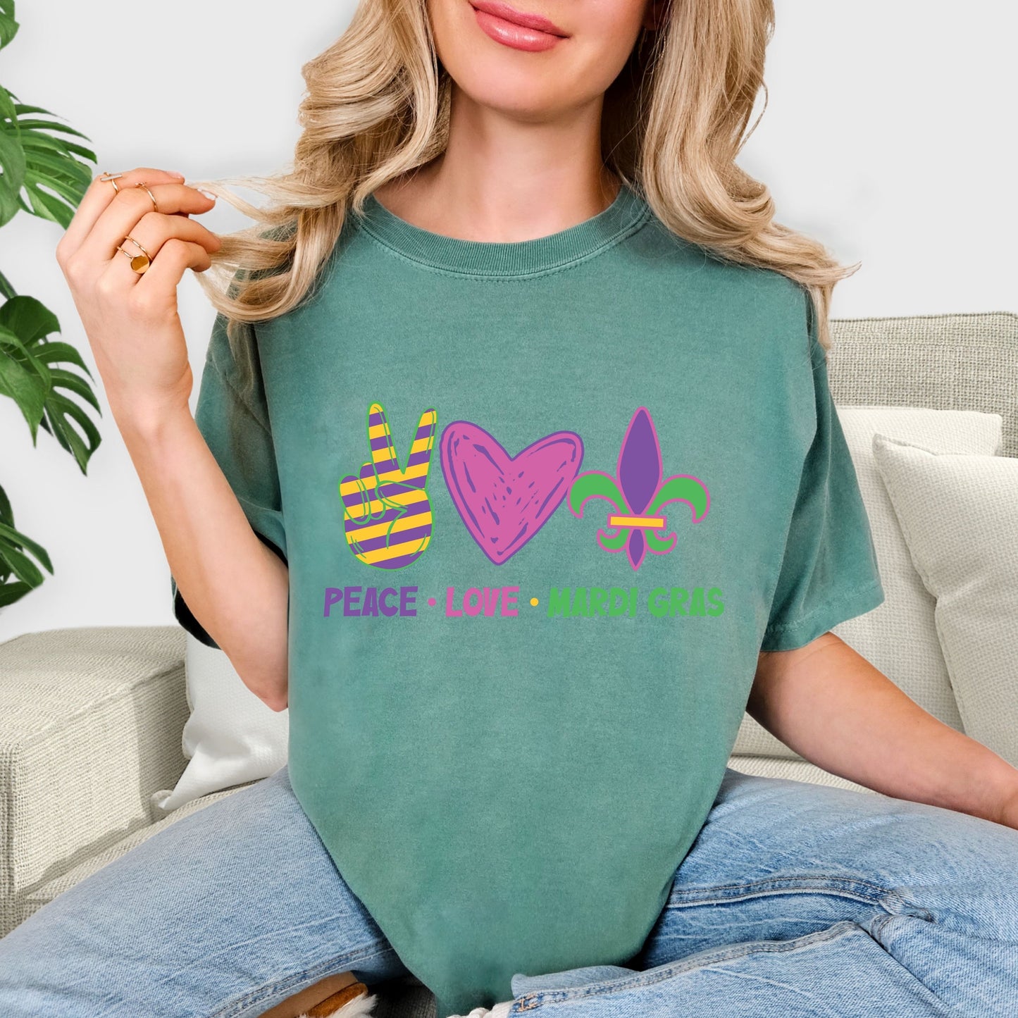 Carnival Vibes Tee, Mardi Gras Inspired Shirt