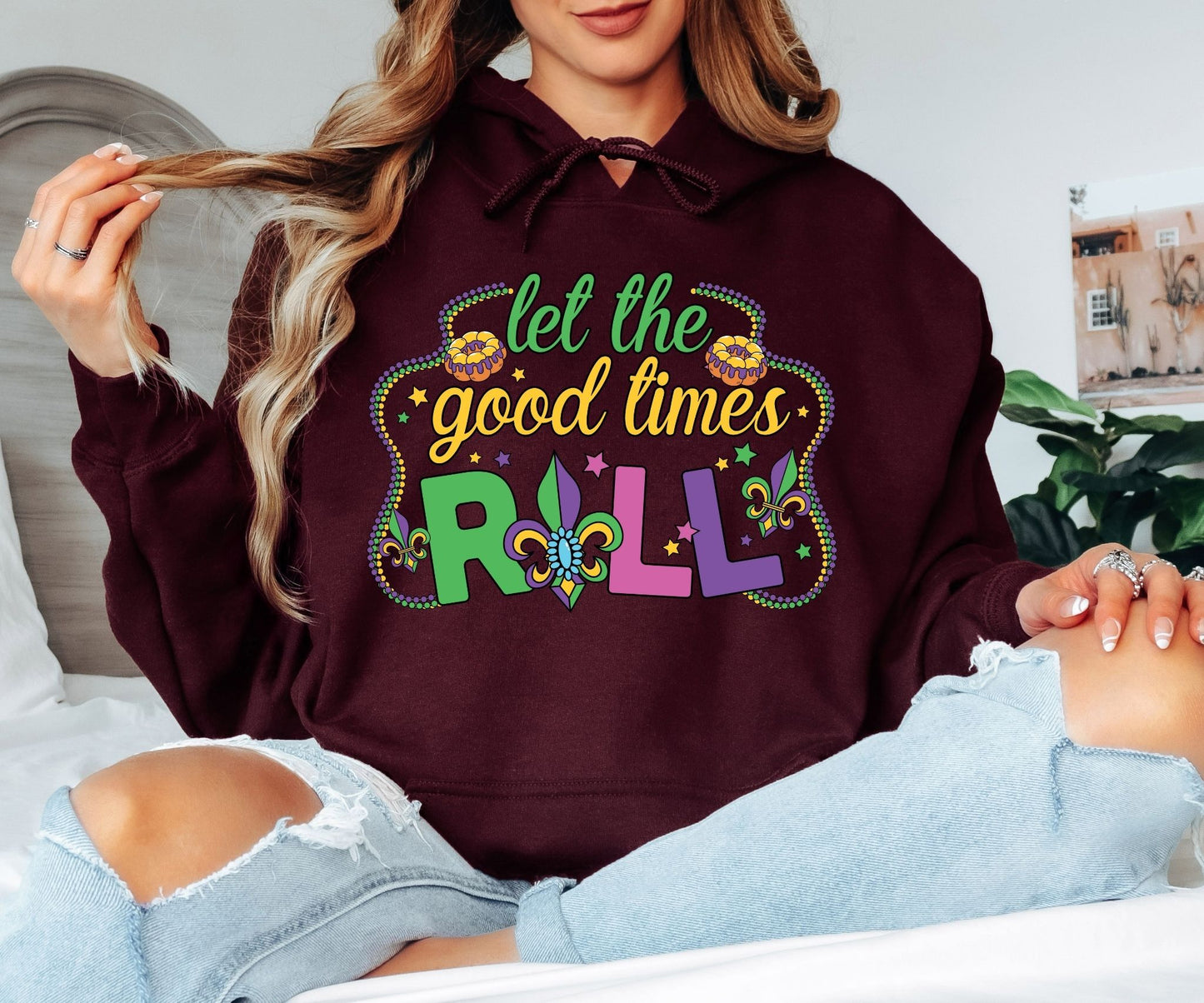 Mardi Gras Hoodie – Bold Carnival Statement