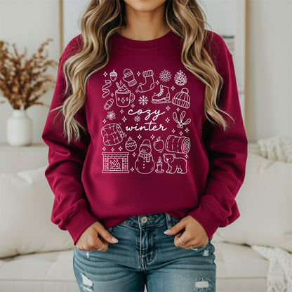 Winter Calm Vibes Sweatshirt – Cozy Seasonal Apparel