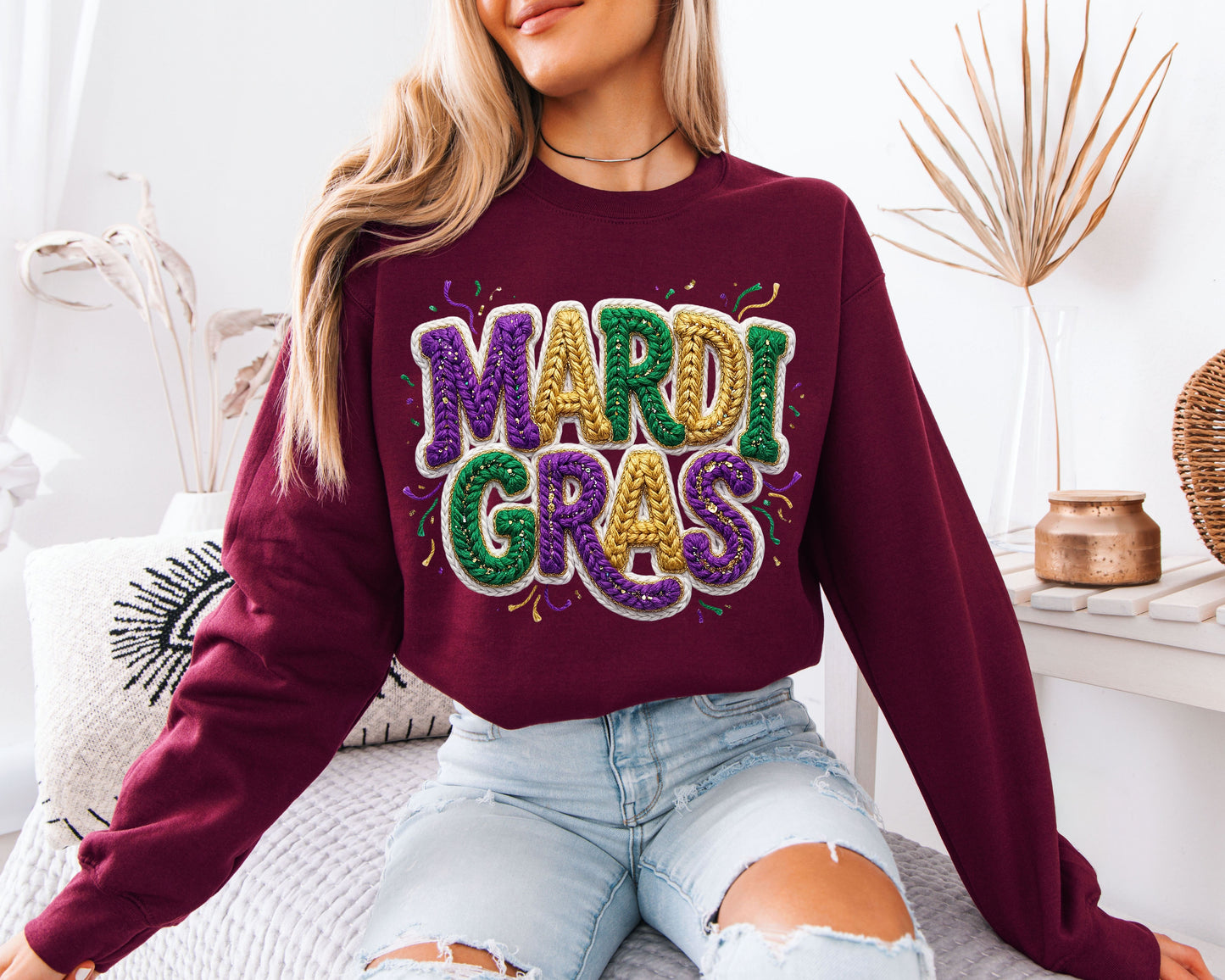 Carnival Day Essentials Mardi Gras Sweatshirt