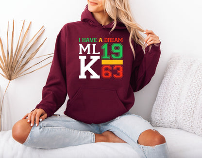 Martin Luther King Jr. Inspirational Hoodie – Civil Rights Icon Design
