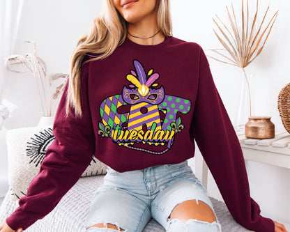 Cozy New Orleans Mardi Gras Sweatshirt