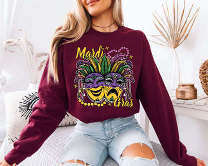 Mardi Gras Sweatshirt Inspired by New Orleans