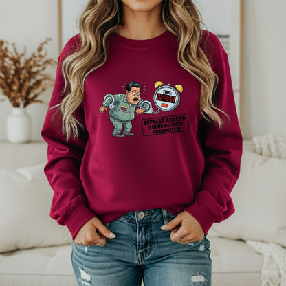 Justice for Venezuela Sweatshirt – Maduro Arrest Statement Apparel