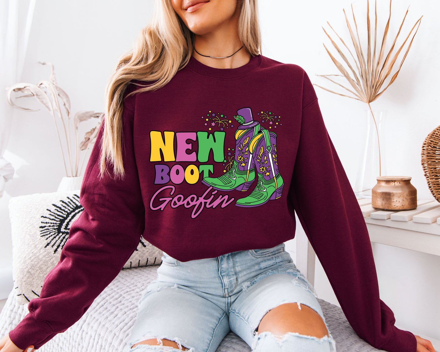 Vibrant Carnival Mardi Gras Sweatshirt