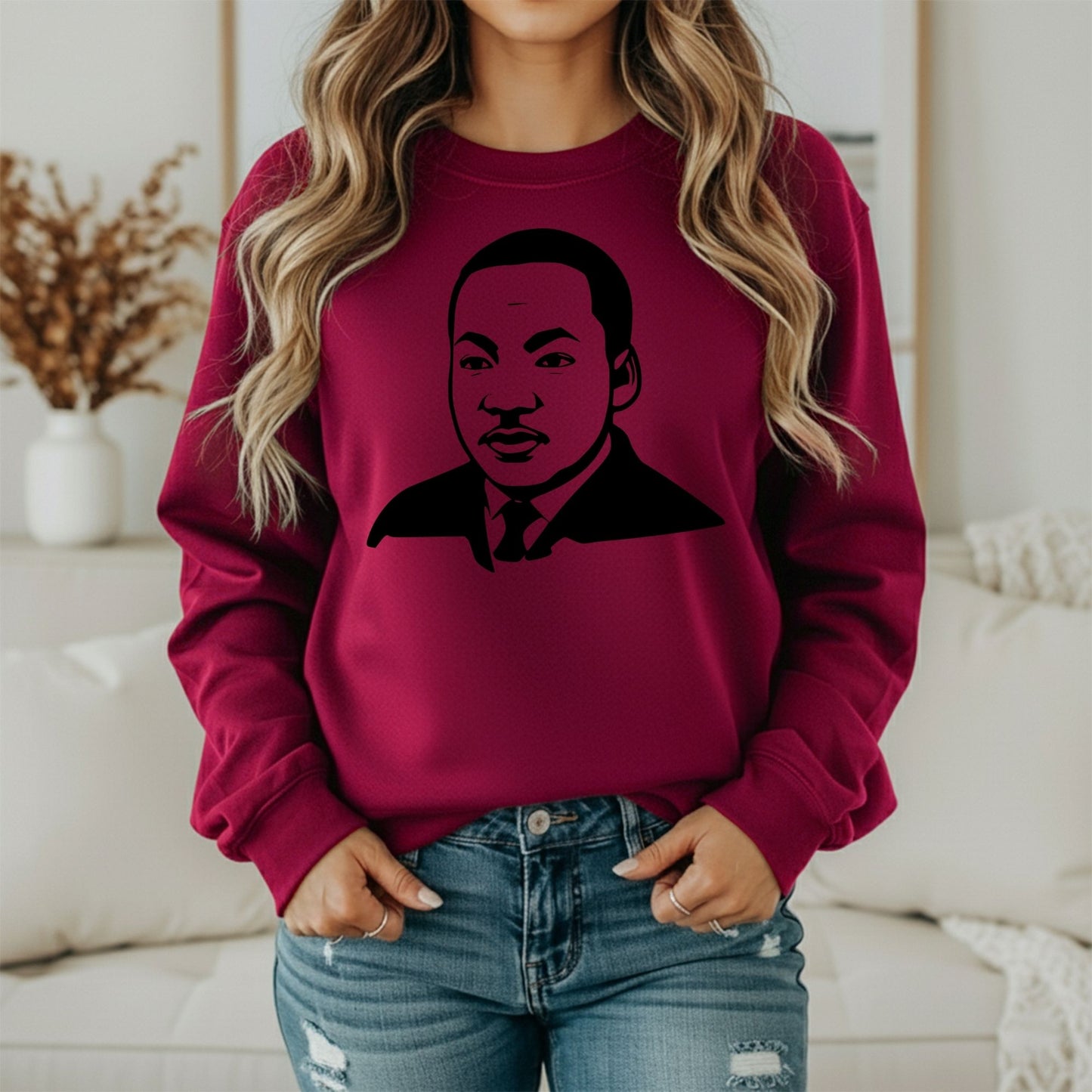 Martin Luther King Jr. Portrait Sweatshirt – Civil Rights Hero