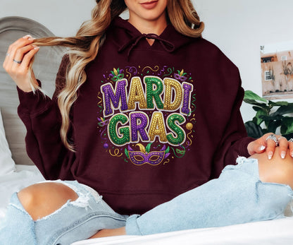 Mardi Gras Hoodie – Fun Fat Tuesday Hoodie