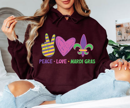 Mardi Gras Hoodie for Parade & Party Lovers
