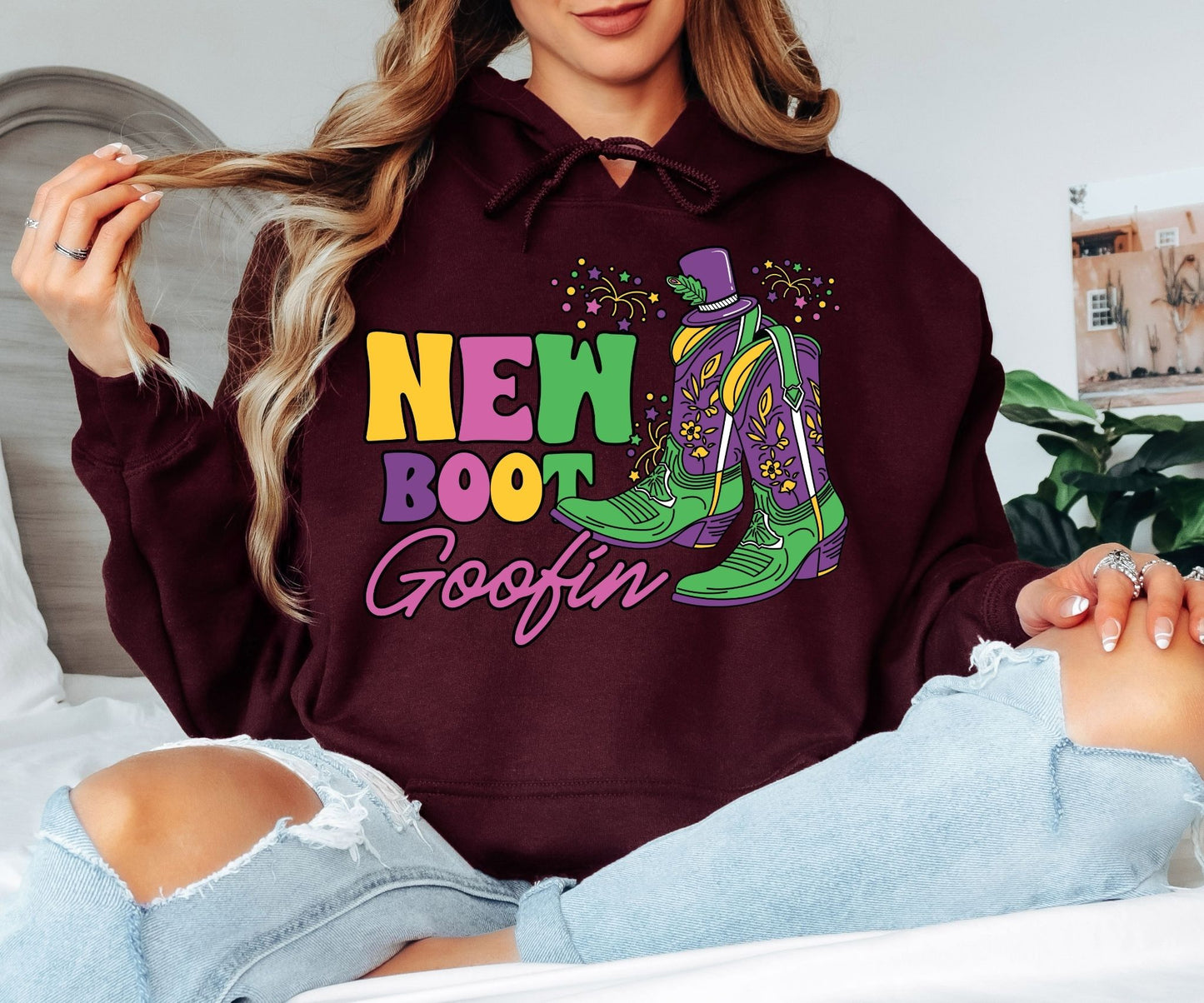 Mardi Gras Hoodie – Fun Party Graphic Pullover