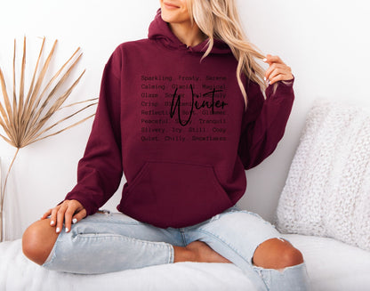 Winter Cozy Graphic Hoodie – Minimal Cold Weather Style