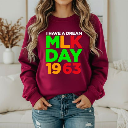 MLK Peace & Equality Sweatshirt – Civil Rights Graphic
