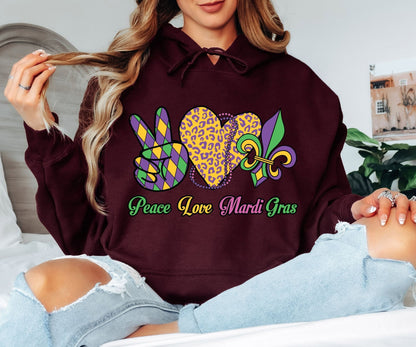 Mardi Gras Hoodie – New Orleans Carnival Energy