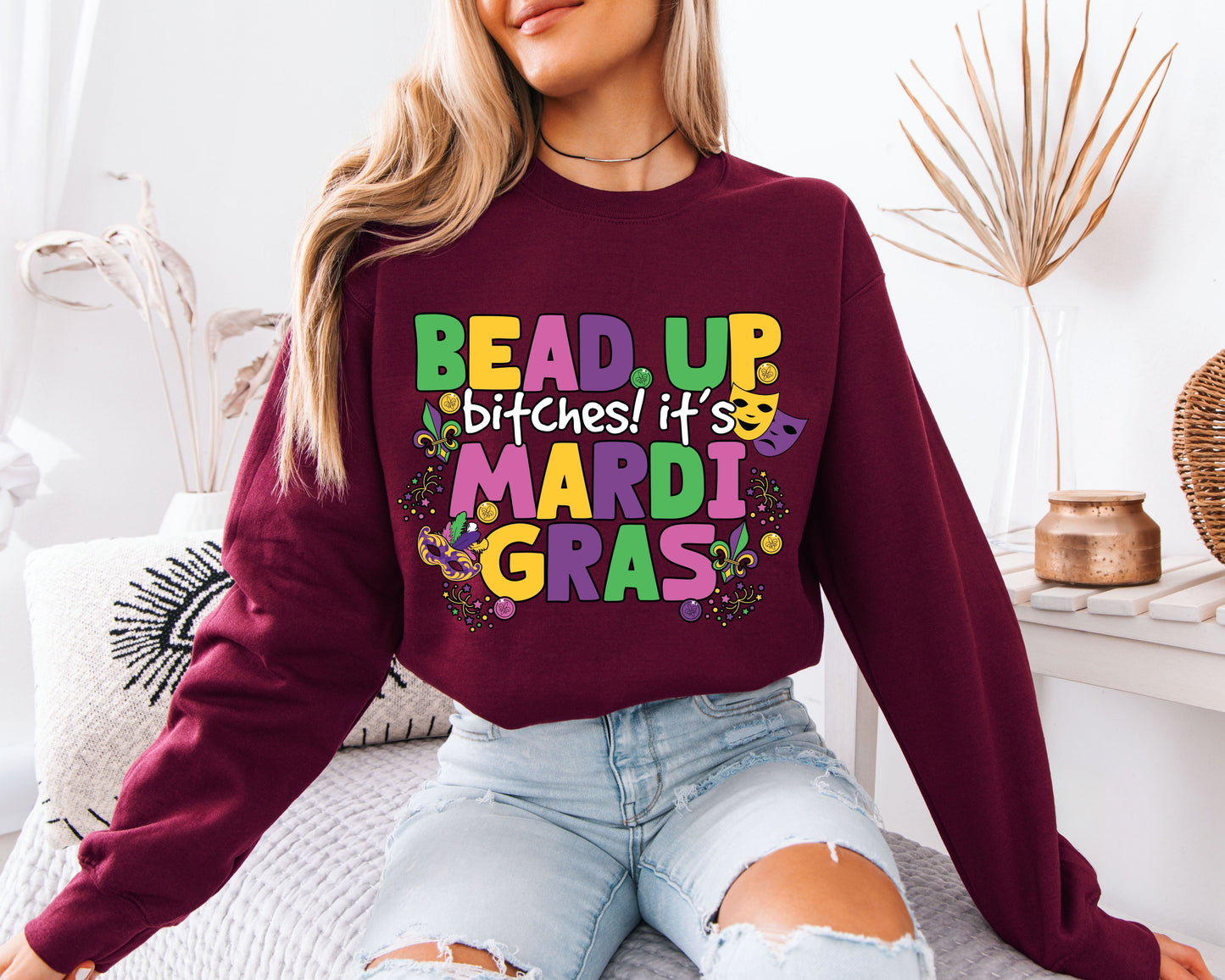 Mardi Gras Celebration Ready Sweatshirt