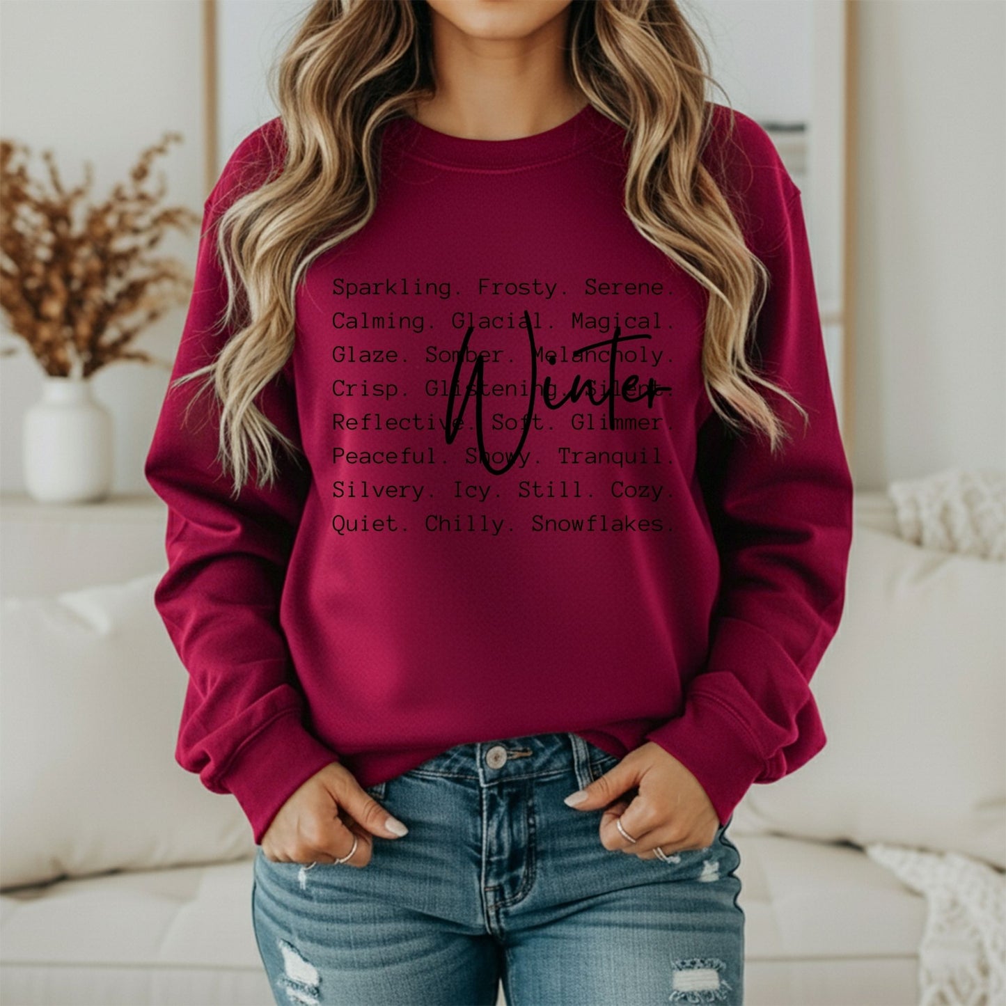 Winter Cozy Graphic Sweatshirt – Minimal Cold Weather Style