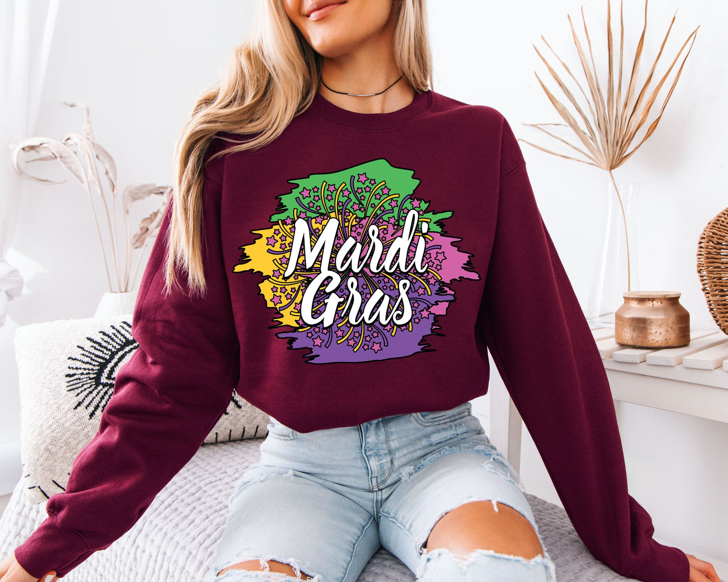 Fat Tuesday Ready Mardi Gras Sweatshirt