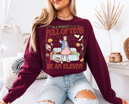 Stranger Things Eleven Sweatshirt – Retro TV Show Inspired Unisex Shirt