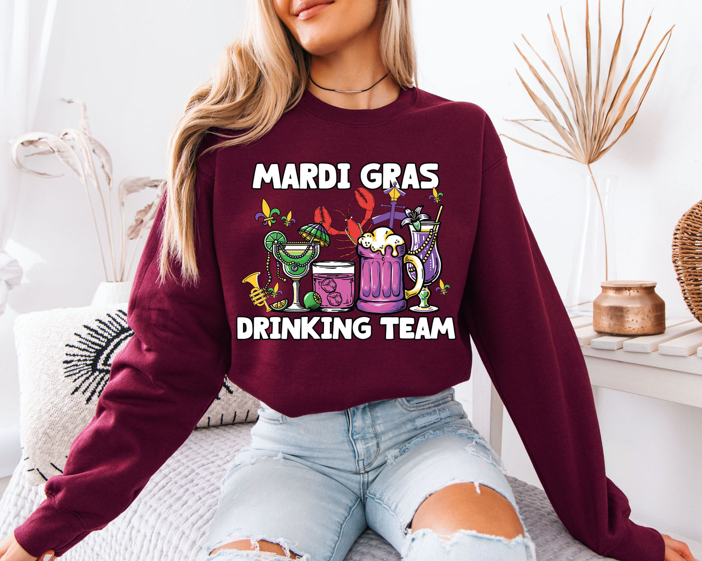 Mardi Gras Festival Mood Crewneck