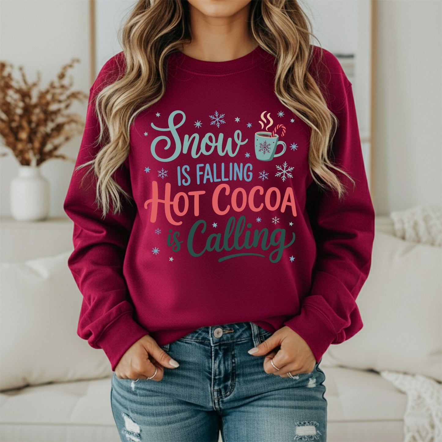 Cozy Winter Days Sweatshirt – Minimal Seasonal Graphic