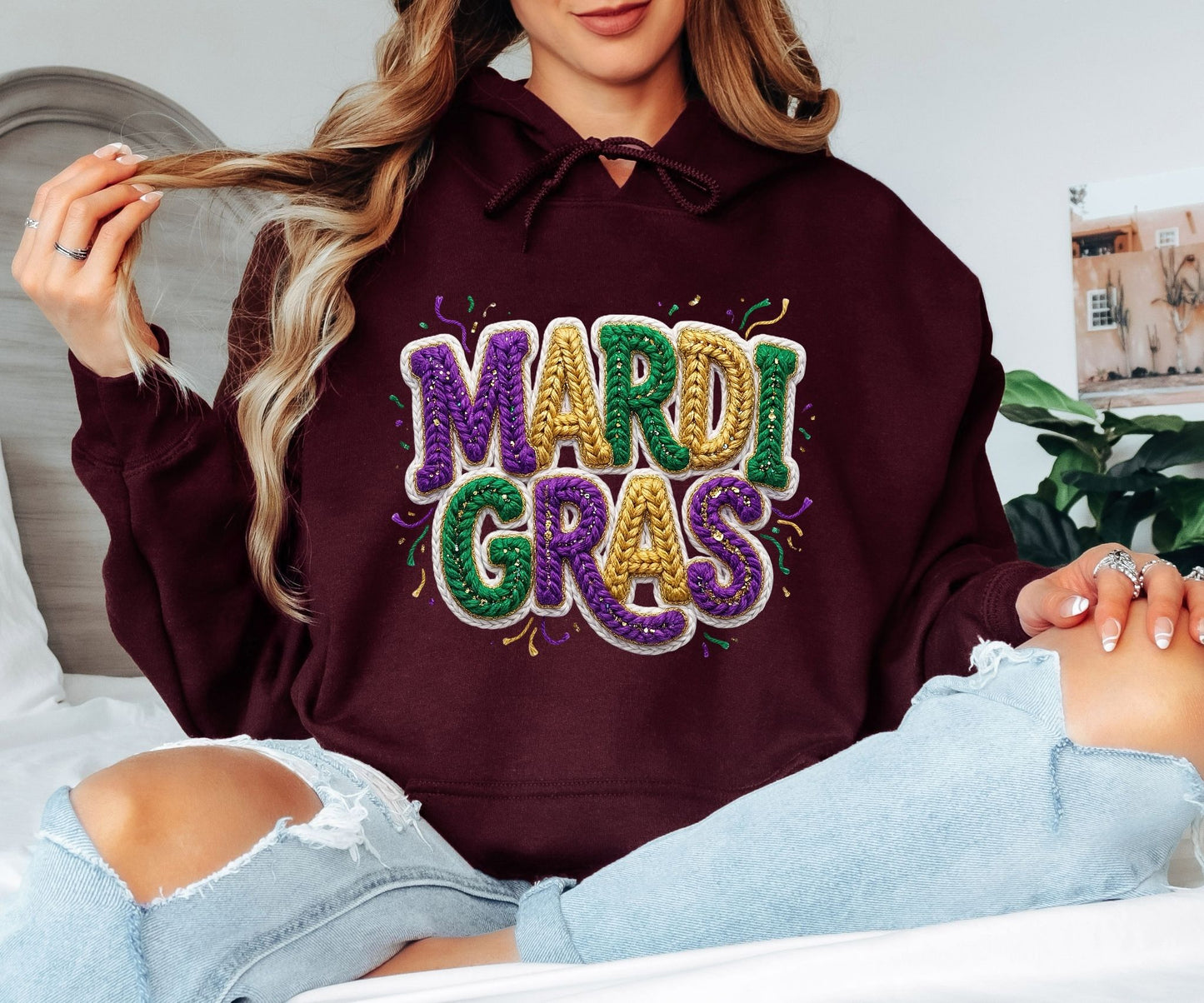 Mardi Gras Hoodie – Bold Carnival Energy