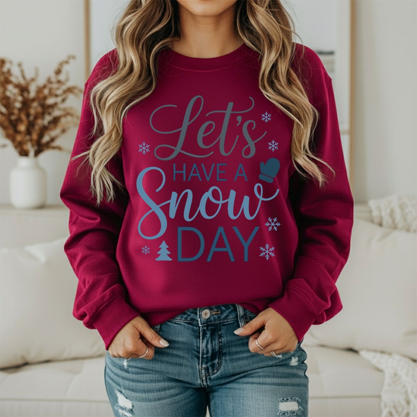Snowy Days Sweatshirt – Winter Season Cozy Graphic