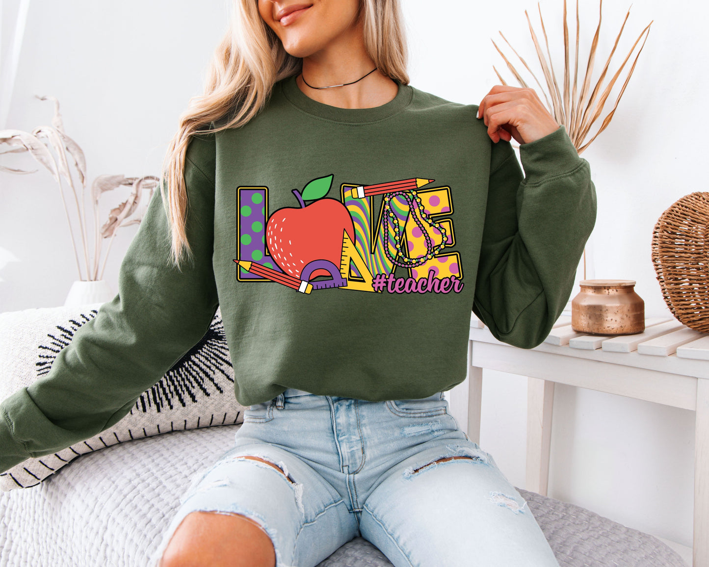 Mardi Gras Party Energy Sweatshirt