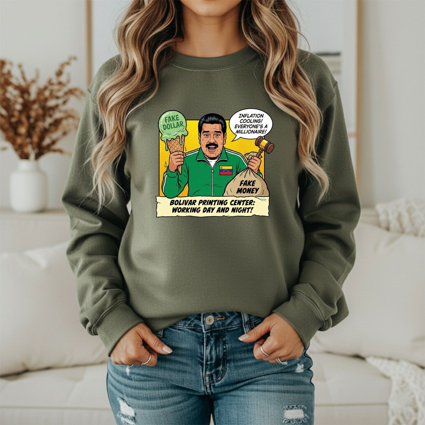 Venezuela Freedom Sweatshirt – Call for Maduro’s Arrest Design